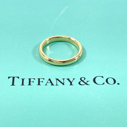 TIFFANY&Co. Ring K18 Yellow Gold, Diamond gold El Saperetti Stacking band ring Women Used Authentic