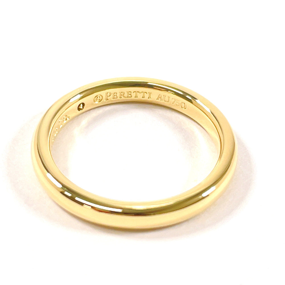 TIFFANY&Co. Ring K18 Yellow Gold, Diamond gold El Saperetti Stacking band ring Women Used Authentic