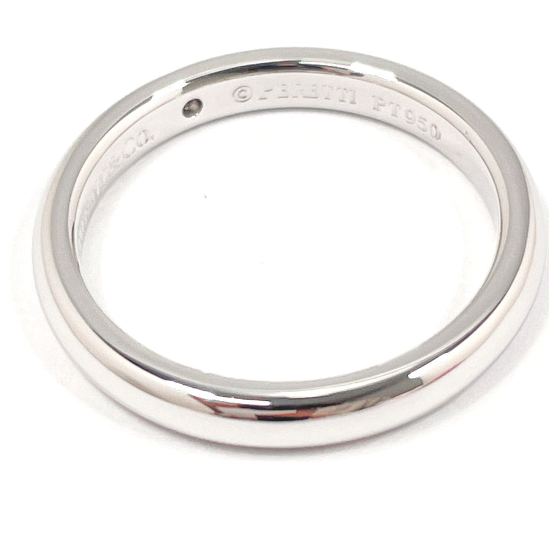 TIFFANY&Co. Ring Pt950Platinum, Diamond Silver El Saperetti Stacking band ring
