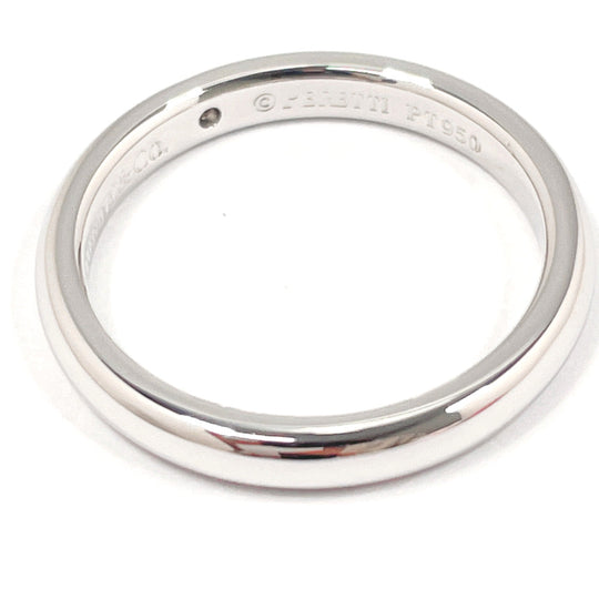 TIFFANY&Co. Ring Pt950Platinum, Diamond Silver El Saperetti Stacking band ring