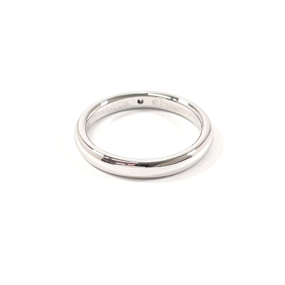 TIFFANY&Co. Ring Pt950Platinum, Diamond Silver El Saperetti Stacking band ring