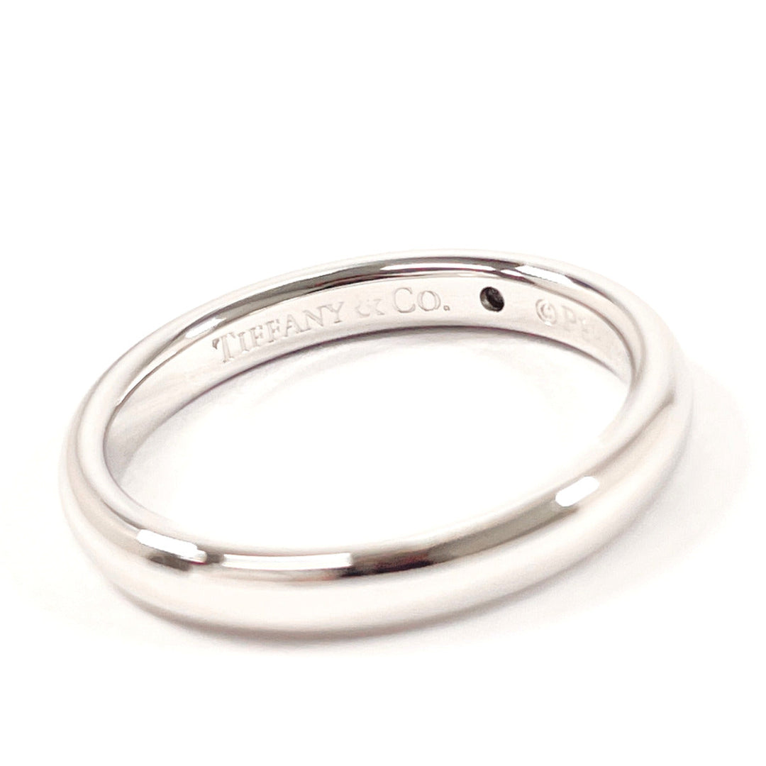 TIFFANY&Co. Ring Pt950Platinum, Diamond Silver El Saperetti Stacking band ring