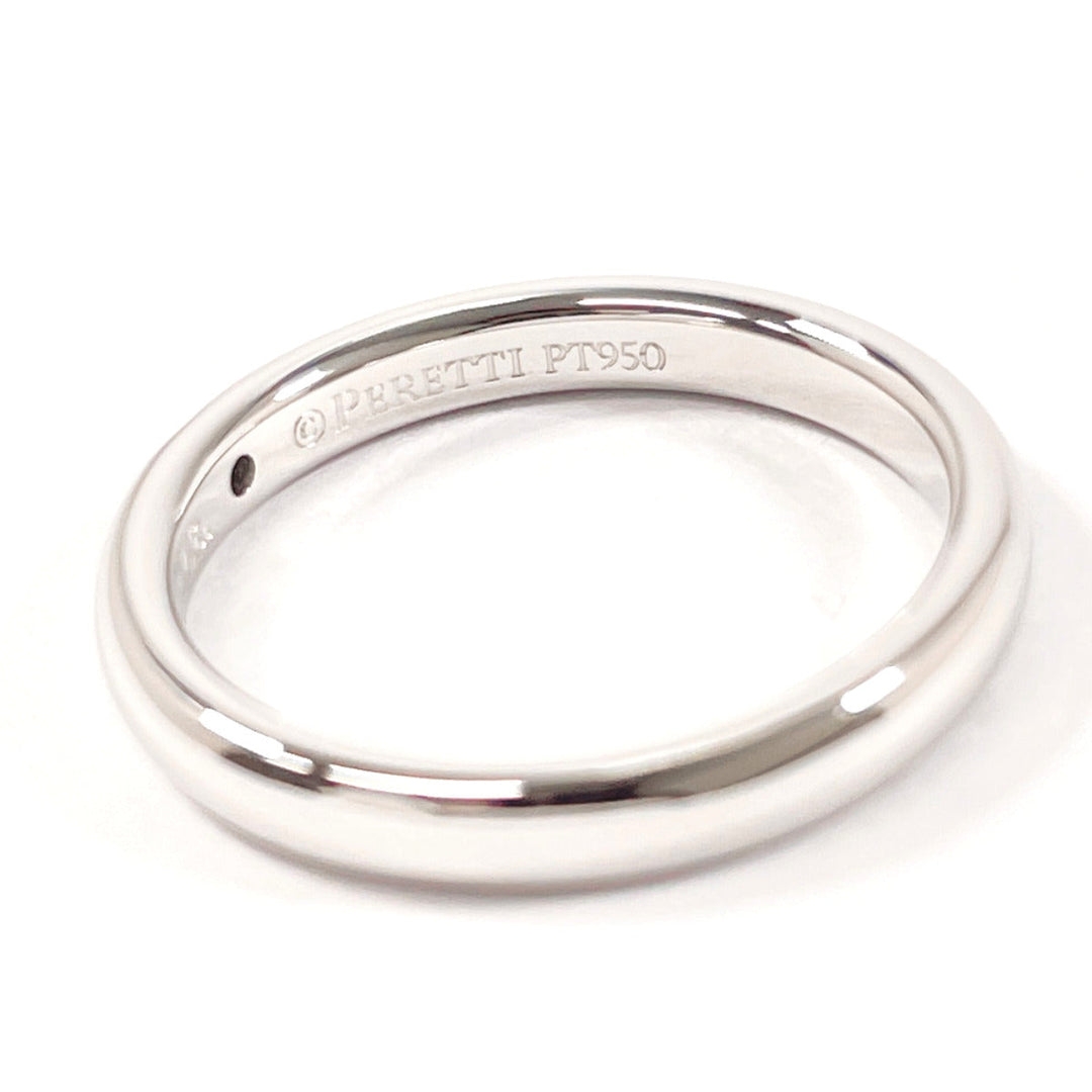 TIFFANY&Co. Ring Pt950Platinum, Diamond Silver El Saperetti Stacking band ring