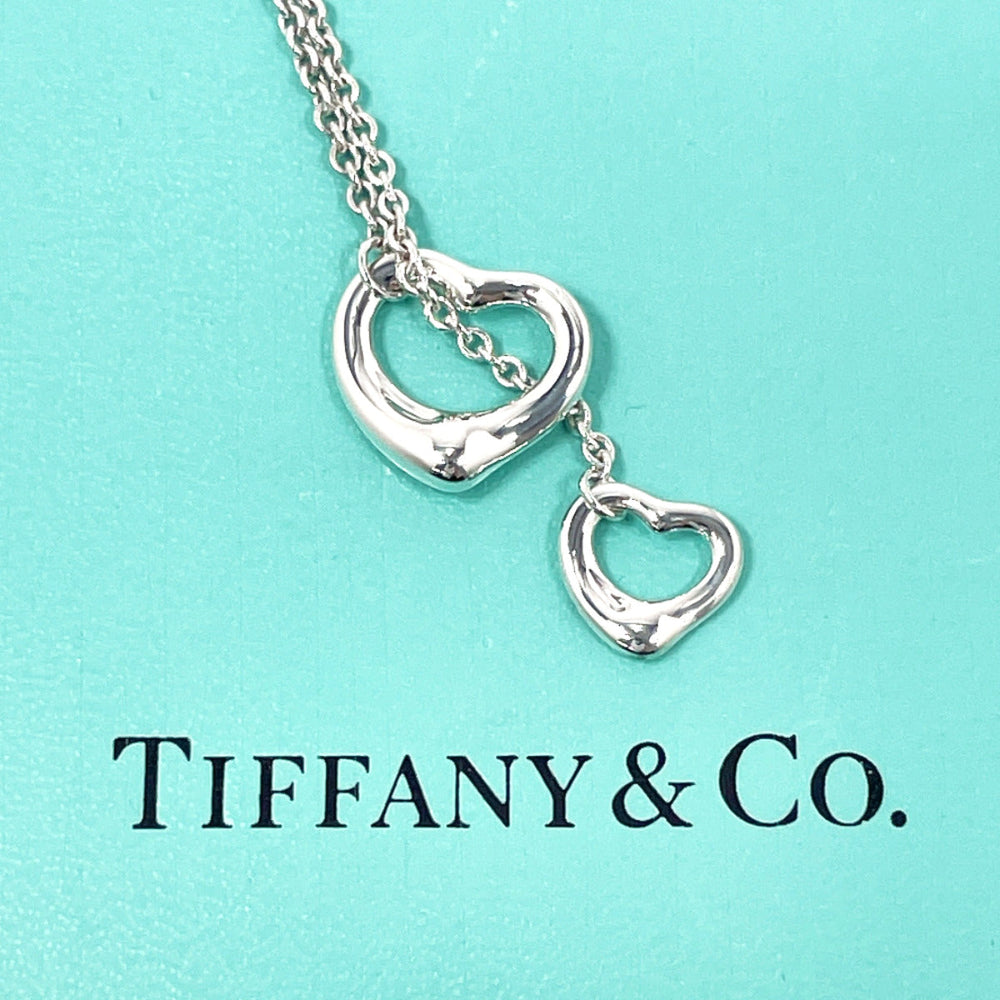TIFFANY&Co. Necklace Silver925 Silver El Saperetti Double Open Heart Lariat