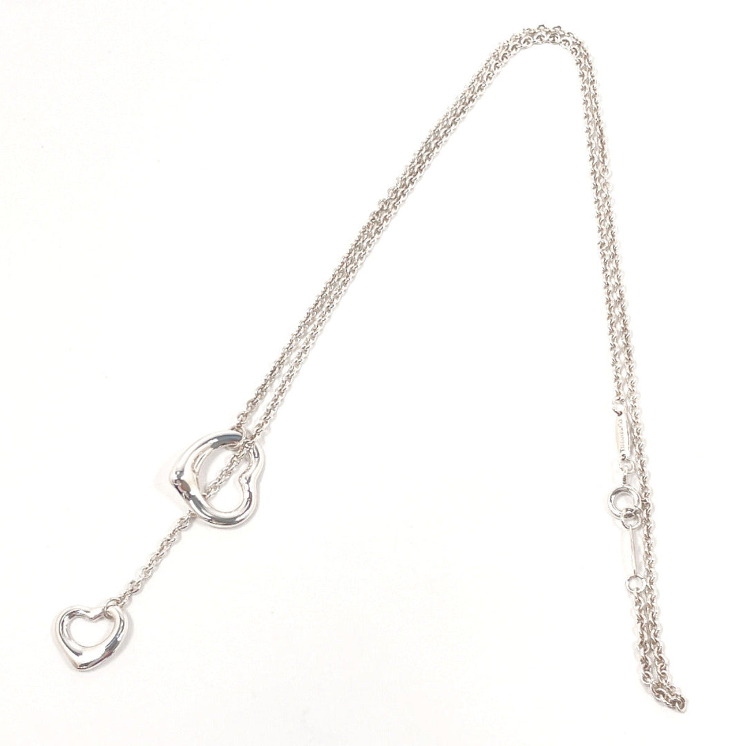 TIFFANY&Co. Necklace Silver925 Silver El Saperetti Double Open Heart Lariat