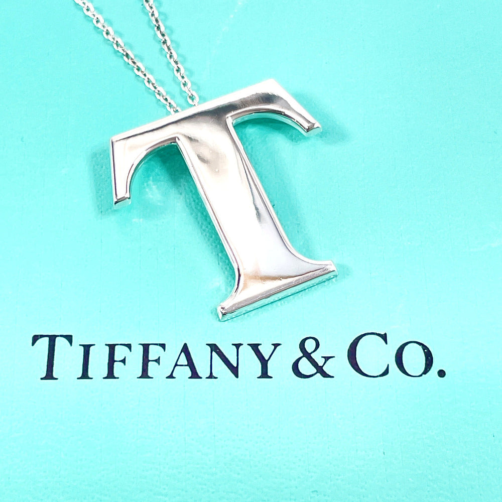 TIFFANY&Co. Necklace Silver925 Silver Long chain Symbol T