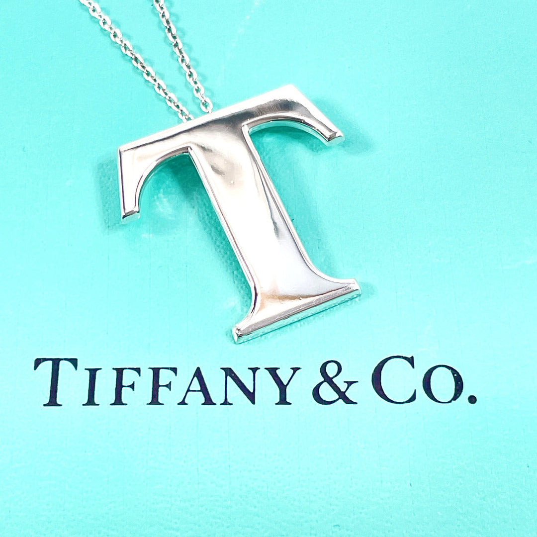 TIFFANY&Co. Necklace Silver925 Silver Long chain Symbol T