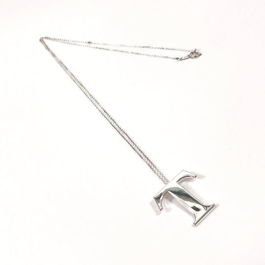 TIFFANY&Co. Necklace Silver925 Silver Long chain Symbol T
