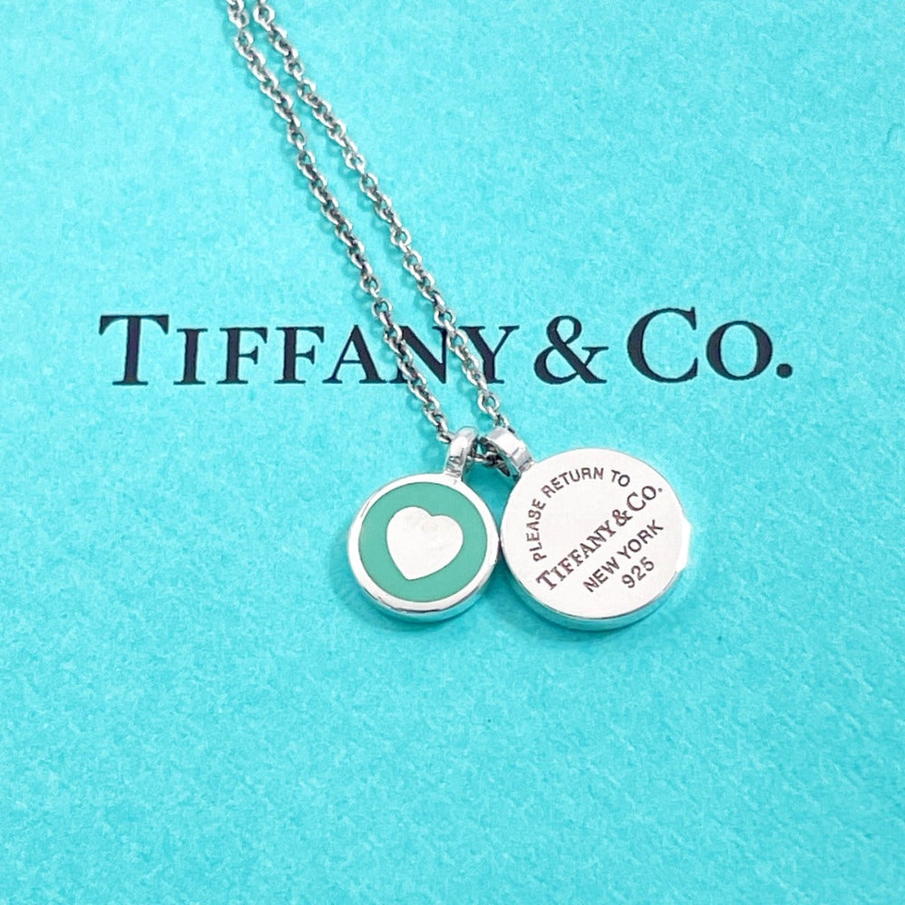 TIFFANY&Co. Necklace Silver925 Silver Mini Double Round Return to Women Used Authentic