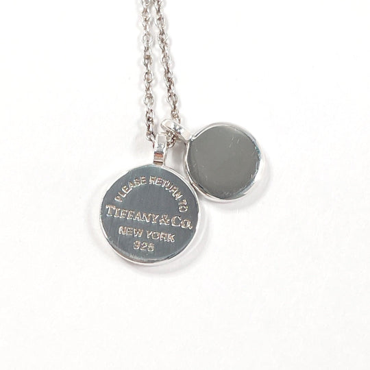 TIFFANY&Co. Necklace Silver925 Silver Mini Double Round Return to Women Used Authentic
