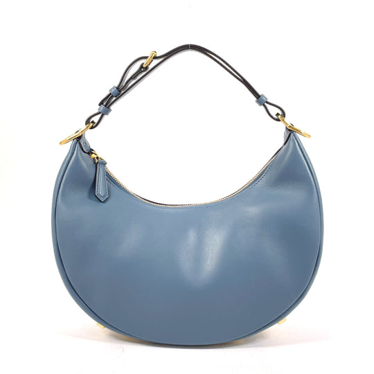 FENDI Handbag 8BR798 leather blue graphi small