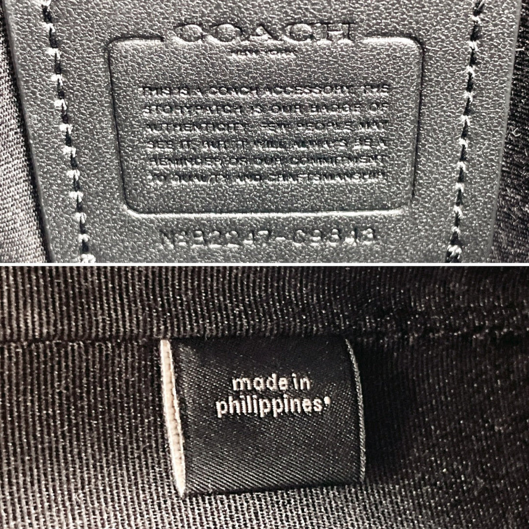 COACH Shoulder Bag C9843 PVC, Leather black Signature