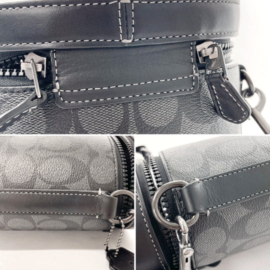 COACH Shoulder Bag C9843 PVC, Leather black Signature