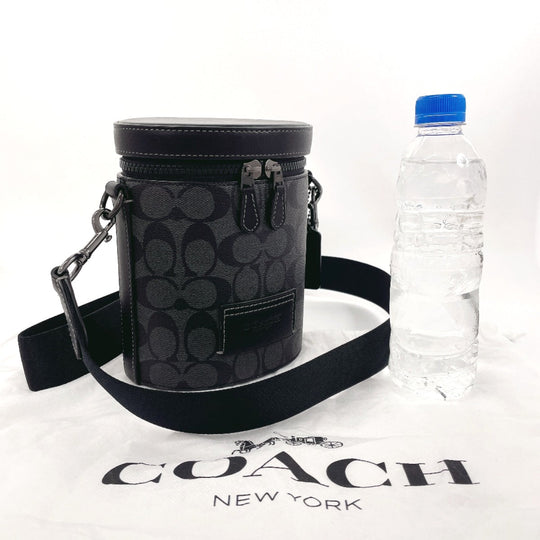 COACH Shoulder Bag C9843 PVC, Leather black Signature