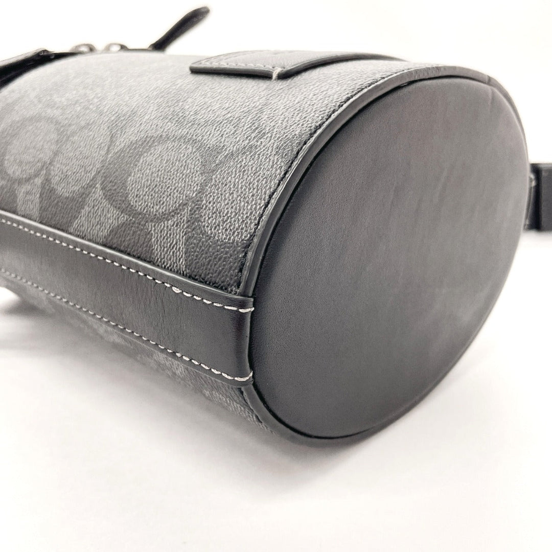 COACH Shoulder Bag C9843 PVC, Leather black Signature