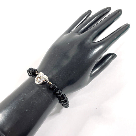 TIFFANY&Co. bracelet Silver925, Onyx black heart knock