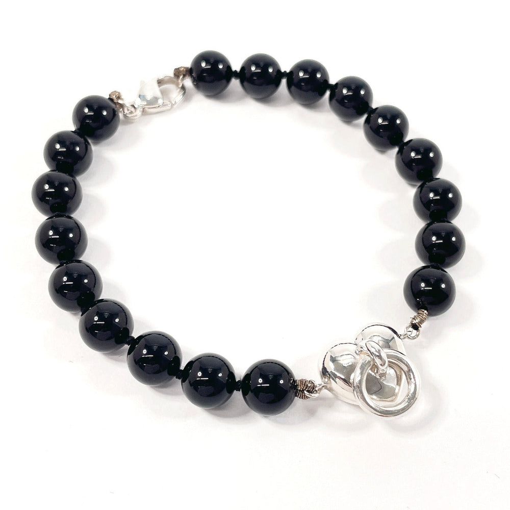 TIFFANY&Co. bracelet Silver925, Onyx black heart knock