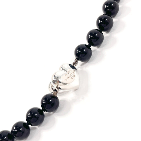 TIFFANY&Co. bracelet Silver925, Onyx black heart knock