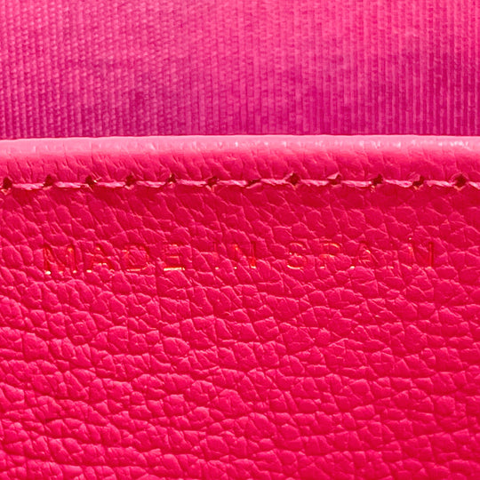 CHANEL Card Case leather pink COCO Mark Coin case