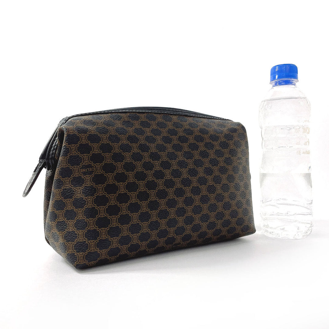 CELINE Pouch PVC black Macadam