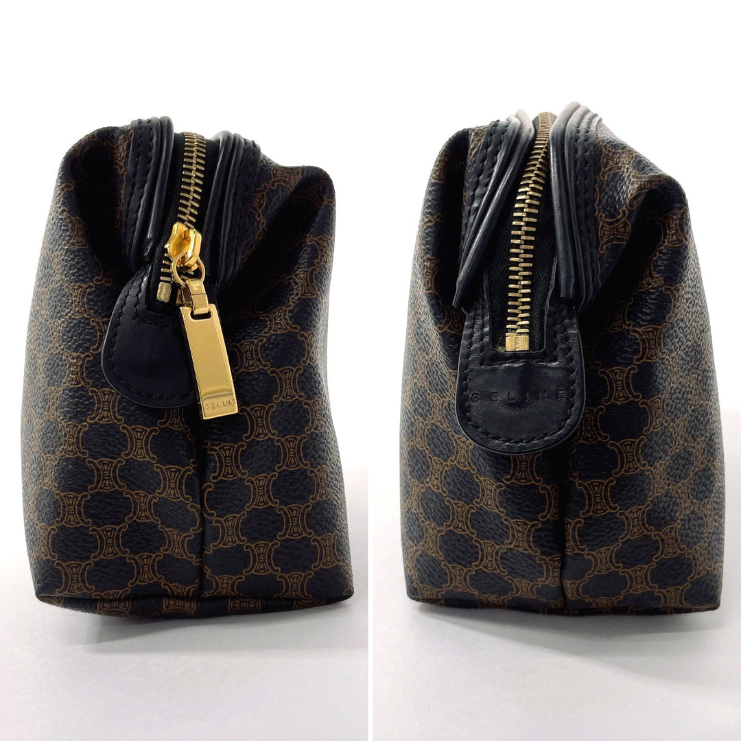CELINE Pouch PVC black Macadam