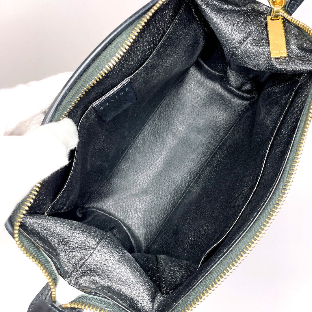 CELINE Pouch PVC black Macadam
