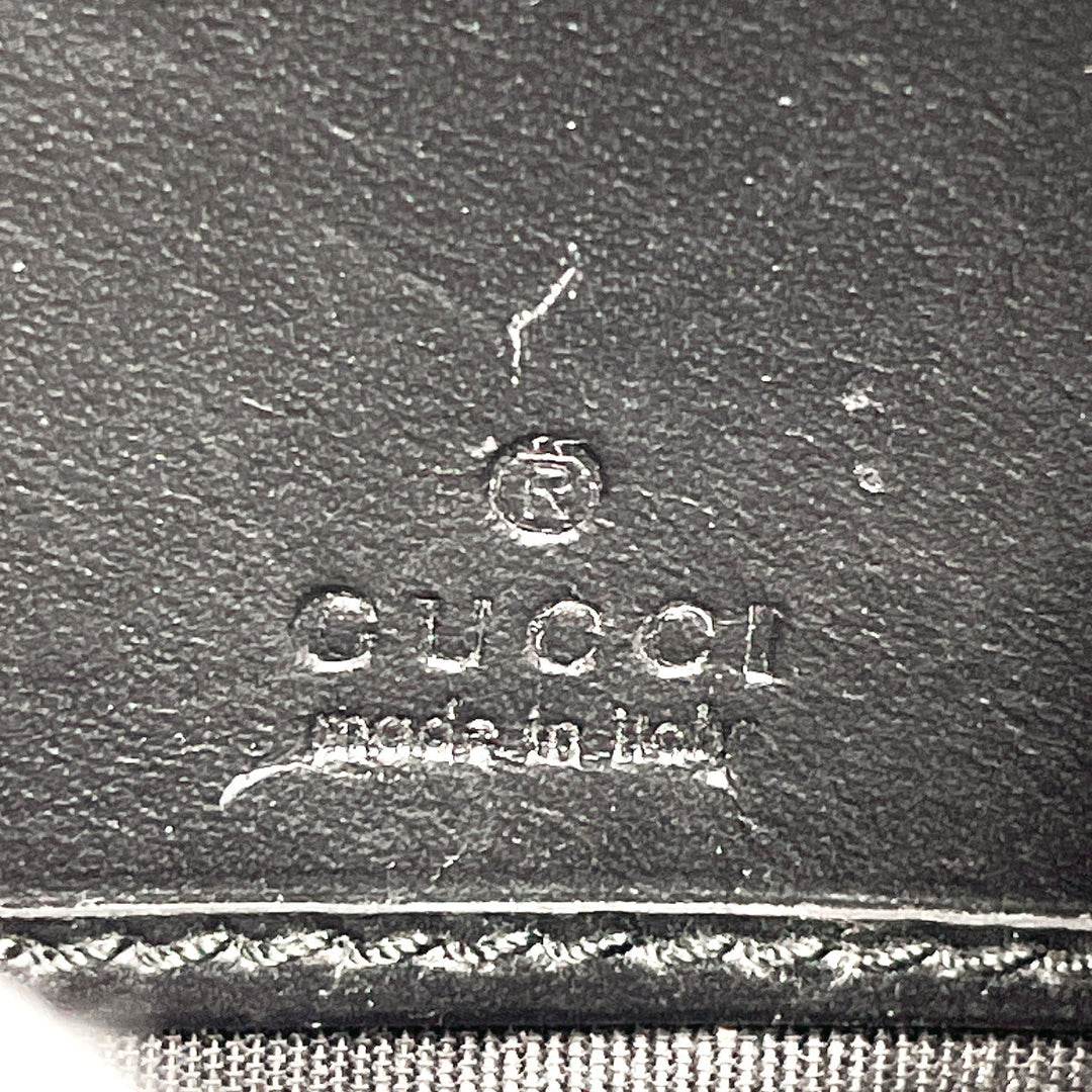 GUCCI Long Wallet Purse 388679 Sima leather black ribbon