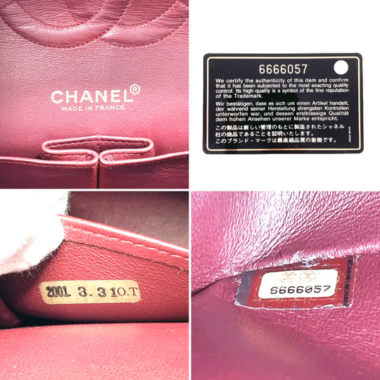 CHANEL Shoulder Bag lambskin black ChainShoulder Matrasse Women Used Authentic