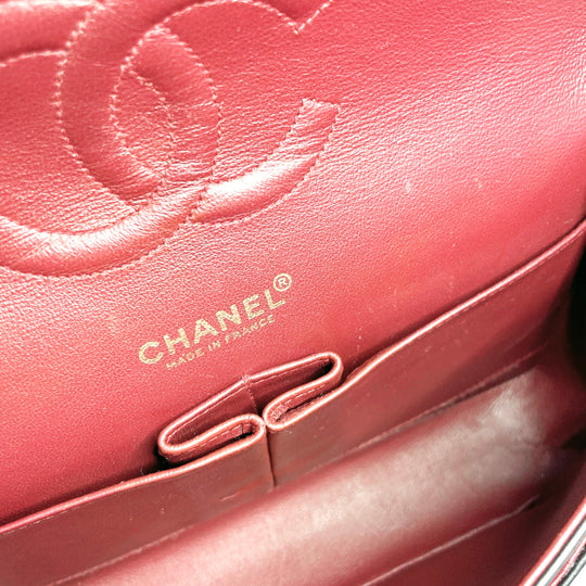 CHANEL Shoulder Bag lambskin black ChainShoulder Matrasse Women Used Authentic