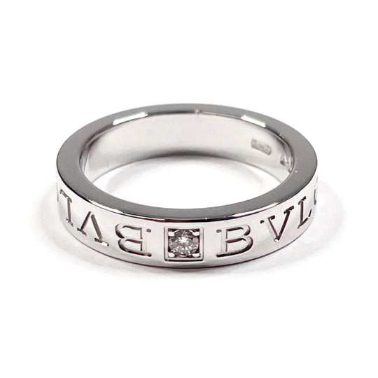 BVLGARI Ring K18 White Gold, Diamond Silver 1P diamond Bulgari bulgari double logo