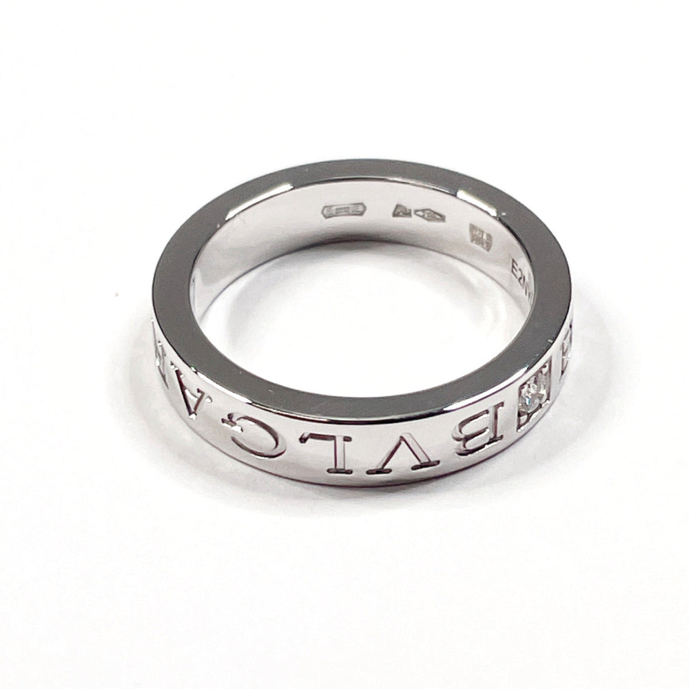 BVLGARI Ring K18 White Gold, Diamond Silver 1P diamond Bulgari bulgari double logo