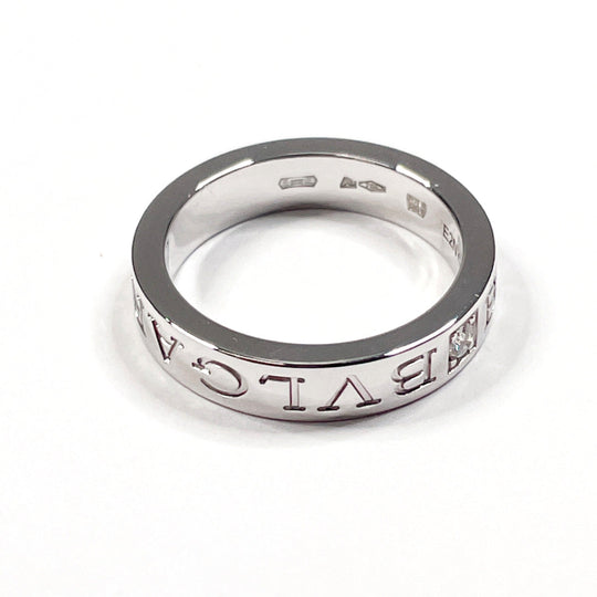 BVLGARI Ring K18 White Gold, Diamond Silver 1P diamond Bulgari bulgari double logo