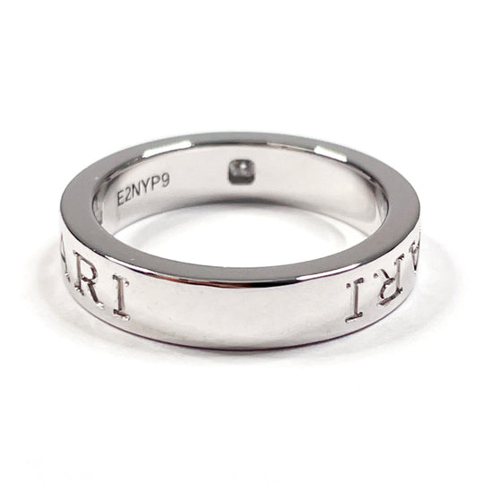 BVLGARI Ring K18 White Gold, Diamond Silver 1P diamond Bulgari bulgari double logo