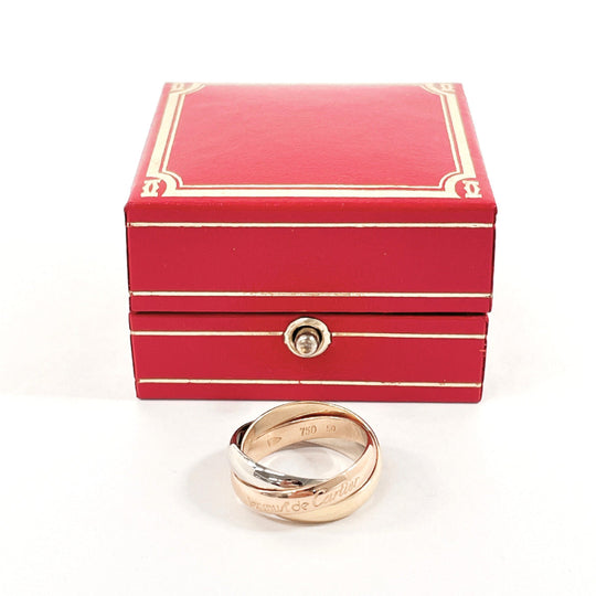 CARTIER Ring K18 yellow gold gold Trinity ring MM Women 50 Used Authentic