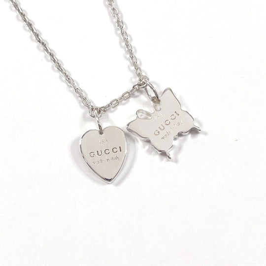 GUCCI Necklace Silver925 Silver Butterfly heart