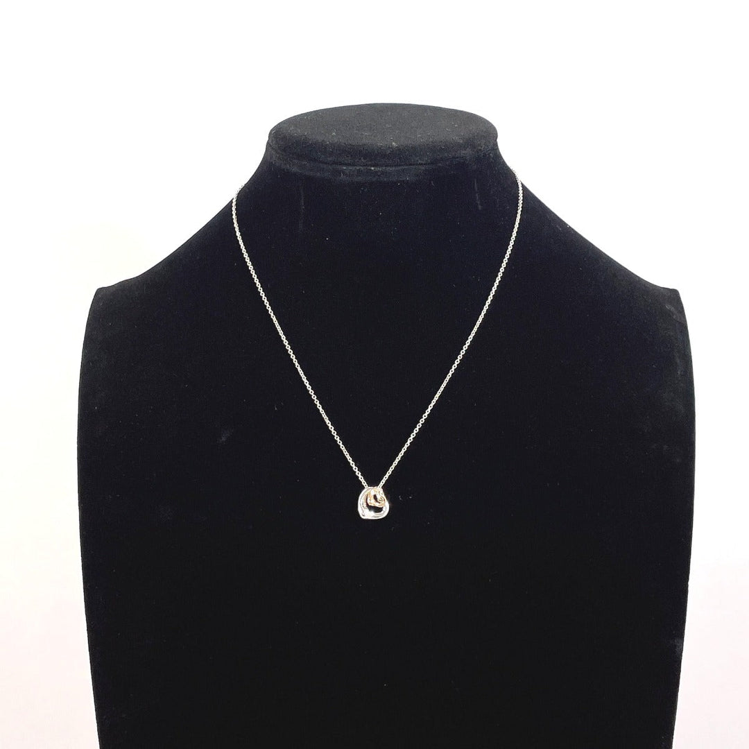 TIFFANY&Co. Necklace Silver925, 18K rose gold Silver El Saperetti Open heart