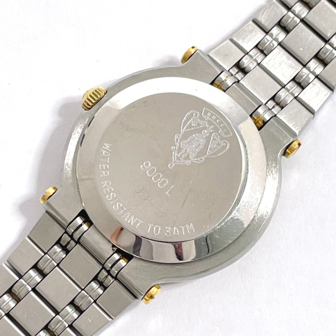 GUCCI Watches Quartz 9000L Stainless Steel , Gold Plated Silver gold dial Women Used Authentic