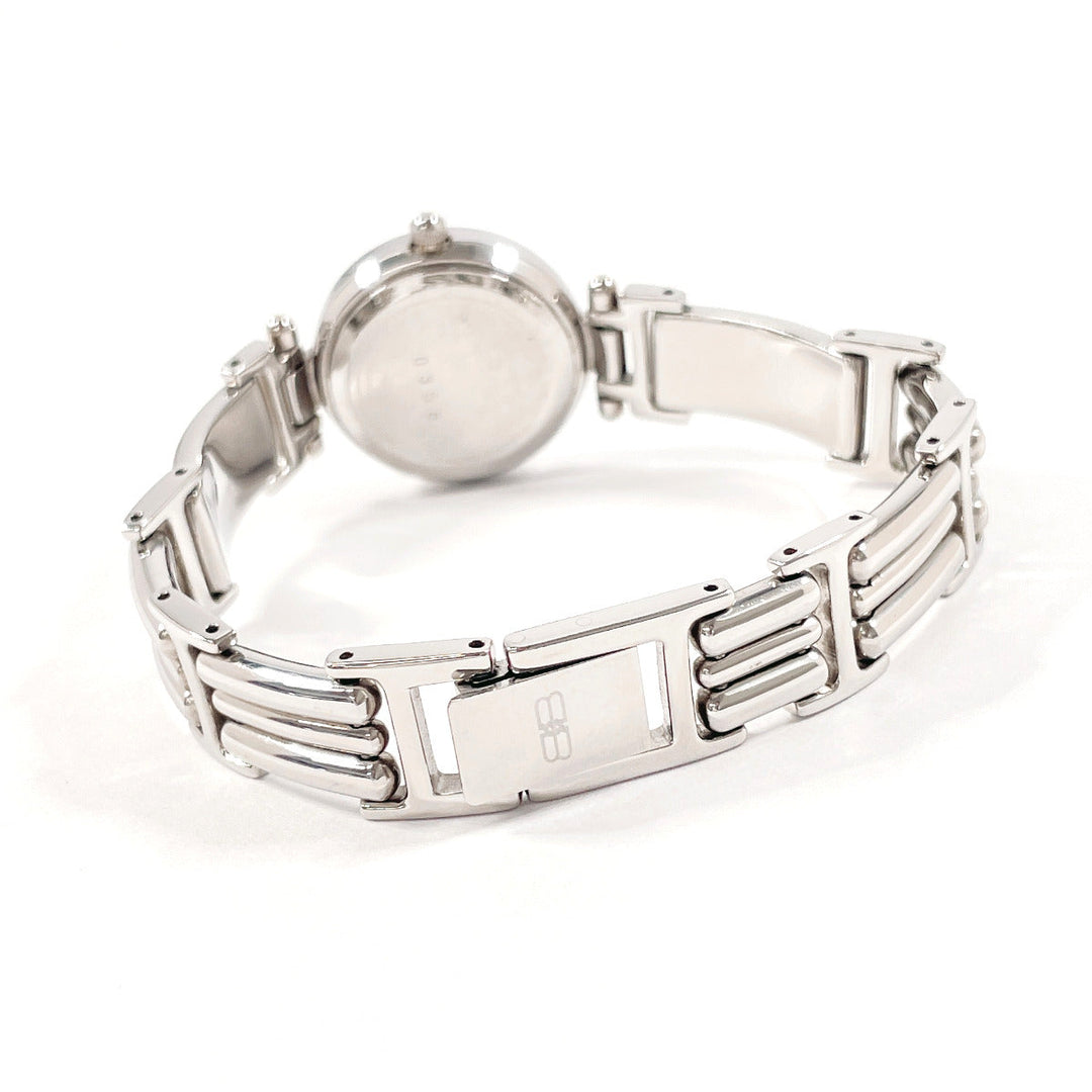 BALENCIAGA Watches Quartz Stainless Steel Silver 12P diamond white dial Women Used Authentic
