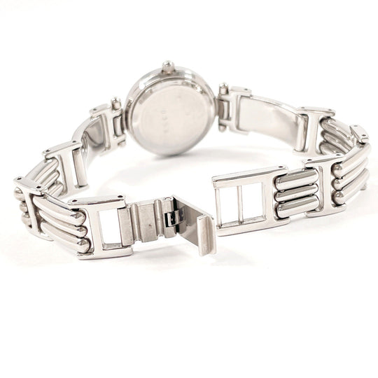 BALENCIAGA Watches Quartz Stainless Steel Silver 12P diamond white dial Women Used Authentic