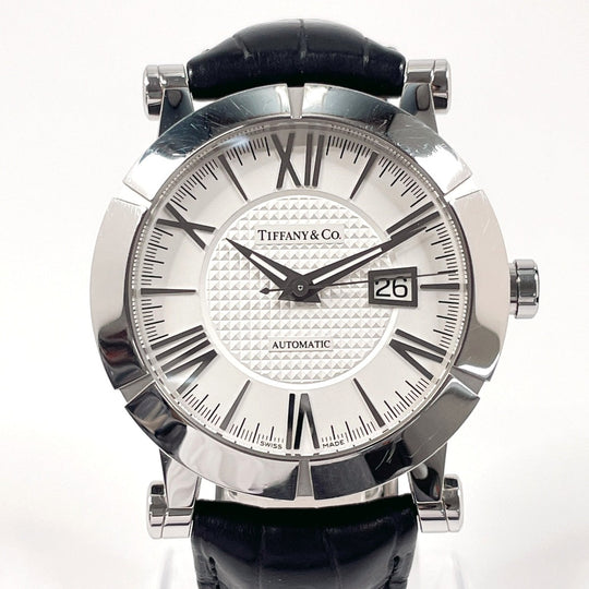 TIFFANY&Co. Watches Mechanical Automatic Z1000.70.12A21A71A Stainless Steel , Leather Silver Atlas Gen white dial mens Used Authentic