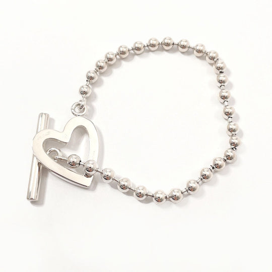 GUCCI bracelet Silver925 Silver Ball Chain Heart