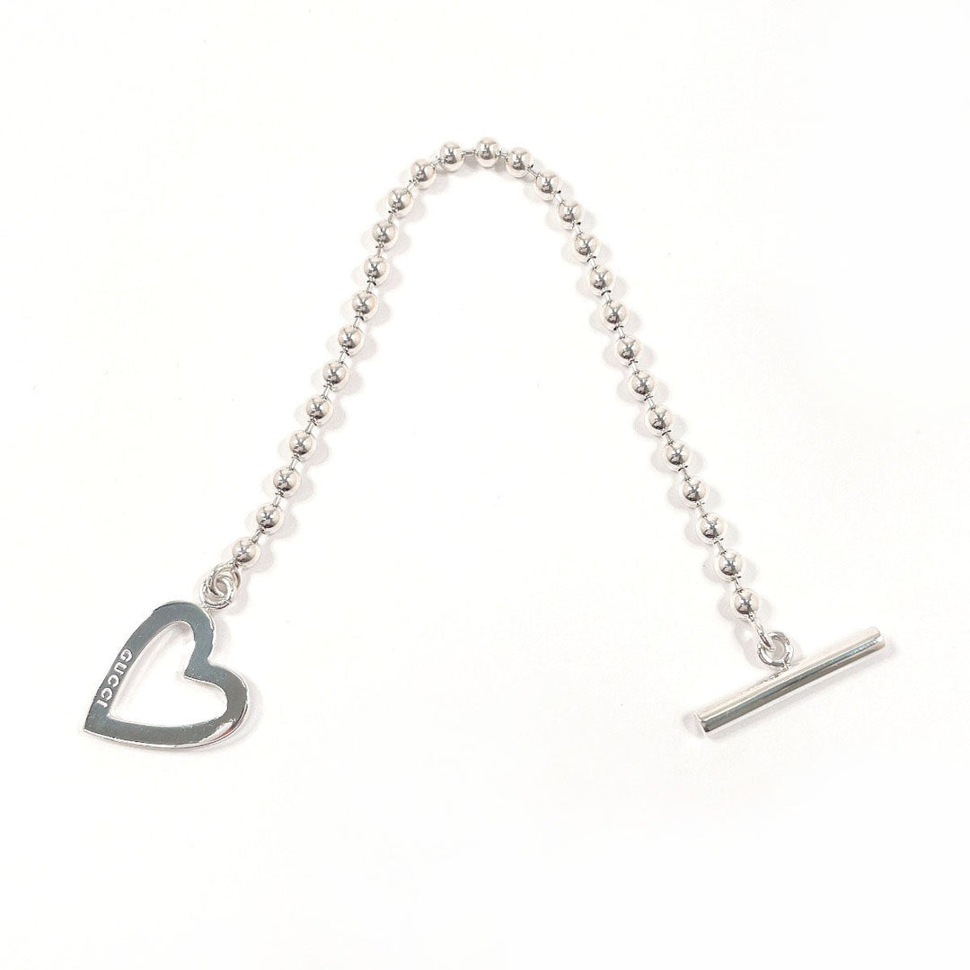 GUCCI bracelet Silver925 Silver Ball Chain Heart
