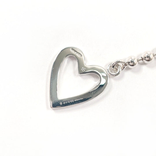 GUCCI bracelet Silver925 Silver Ball Chain Heart
