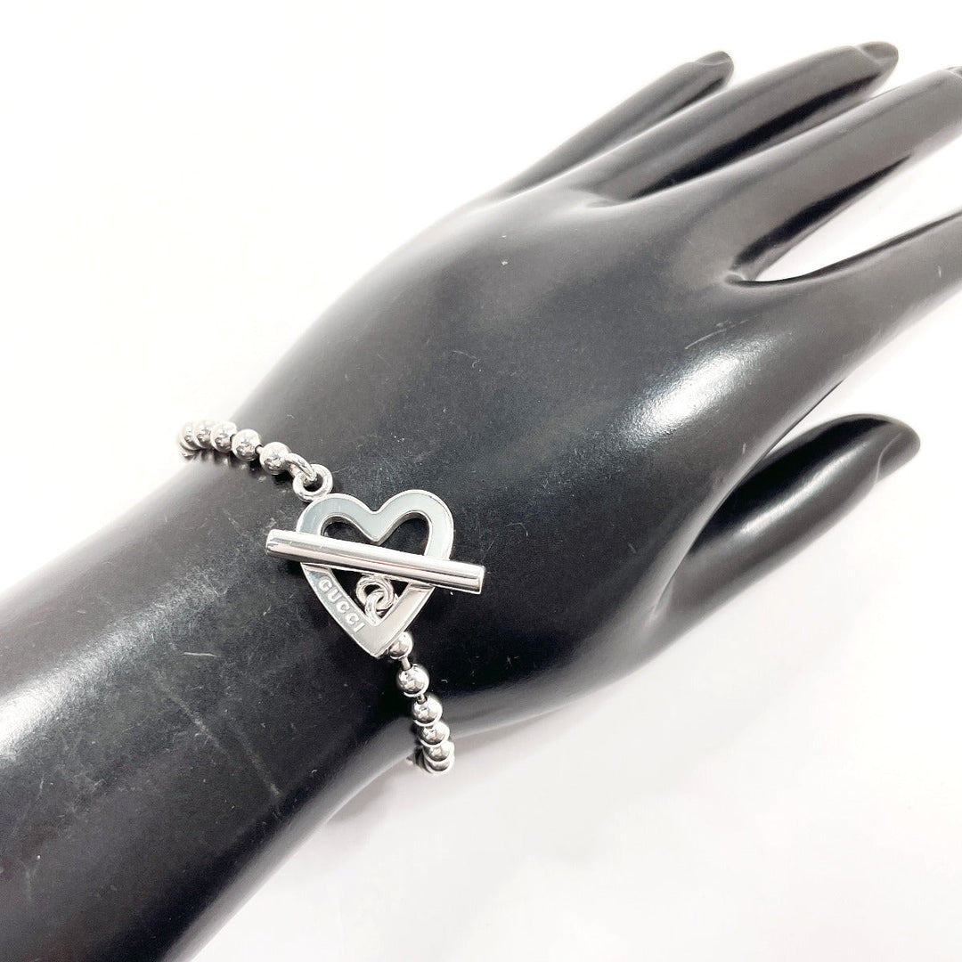 GUCCI bracelet Silver925 Silver Ball Chain Heart
