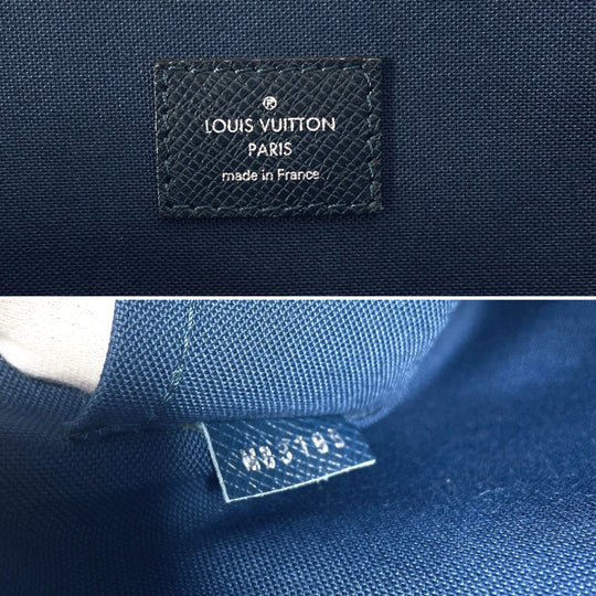 LOUIS VUITTON Business bag M30213 Taiga Navy Watcher tote