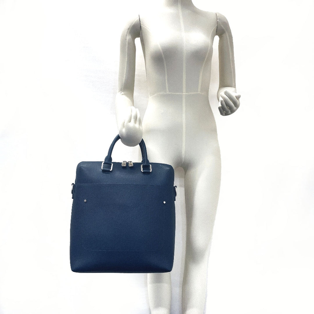 LOUIS VUITTON Business bag M30213 Taiga Navy Watcher tote