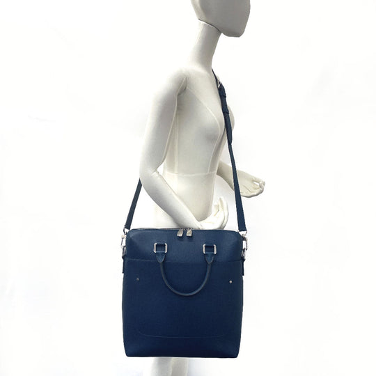 LOUIS VUITTON Business bag M30213 Taiga Navy Watcher tote