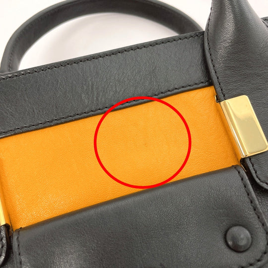 Chloe Handbag 02-13-50-65 leather black Alice 2WAY