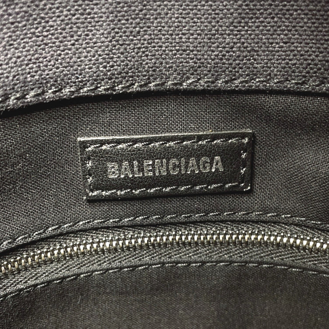 BALENCIAGA Handbag 619979・1090・S・002123 canvas black 2WAY Wave XS