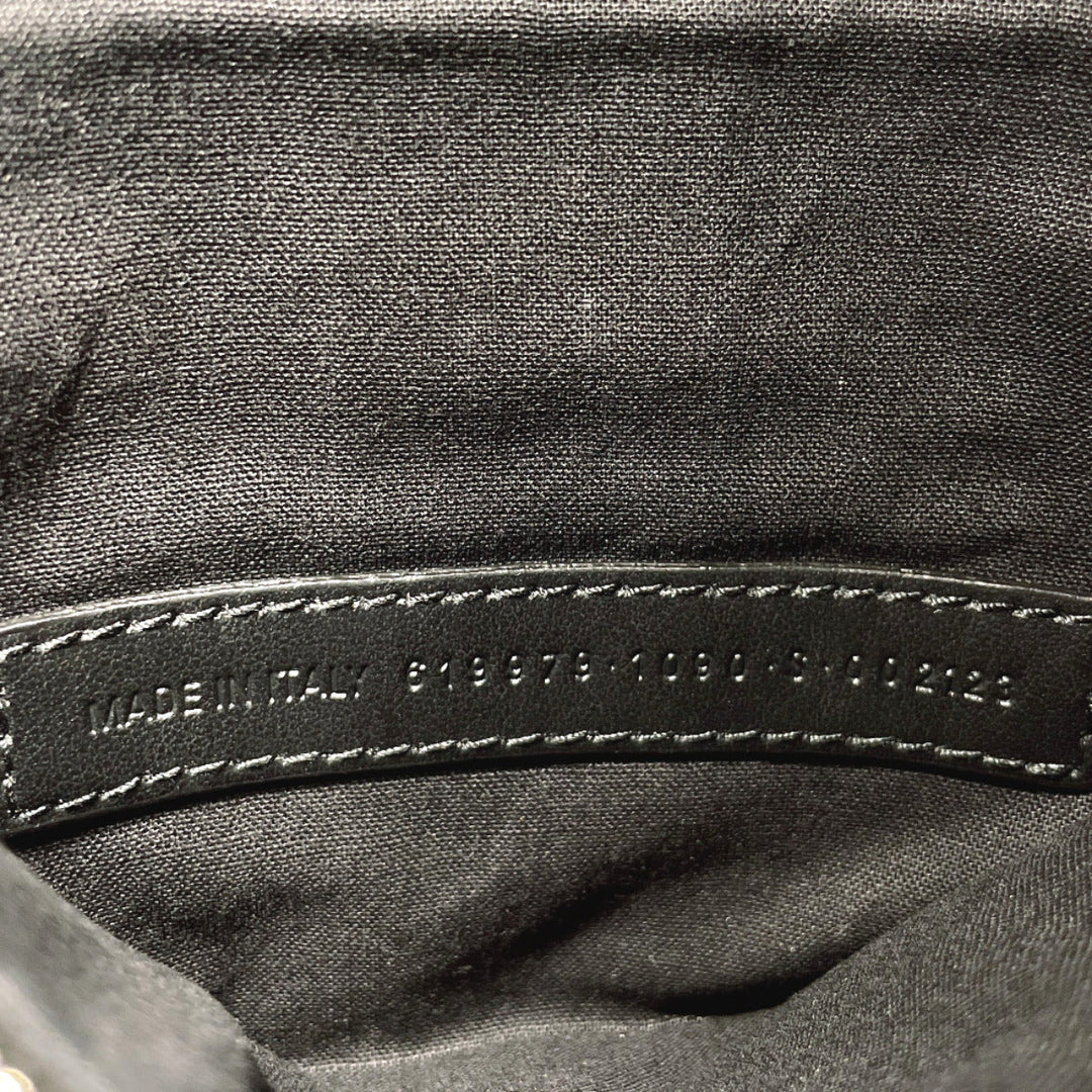 BALENCIAGA Handbag 619979・1090・S・002123 canvas black 2WAY Wave XS